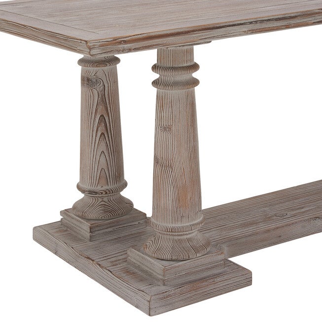 Light Brown Rustic Wood Console Table, 30 x 52, , alternate image number null