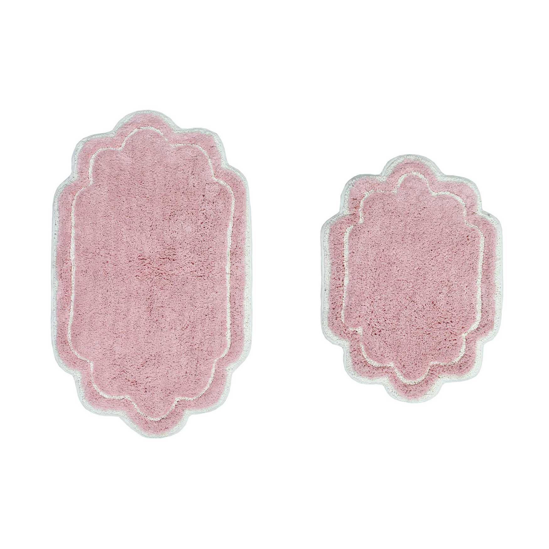 Allure 2 Piece Set Bath Rug Collection, PINK, hi-res image number 0