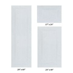 Lux Collectionis Bath Mat Rug 3 Piece Set (20" x 20" | 21" x 34" | 20" x 60")