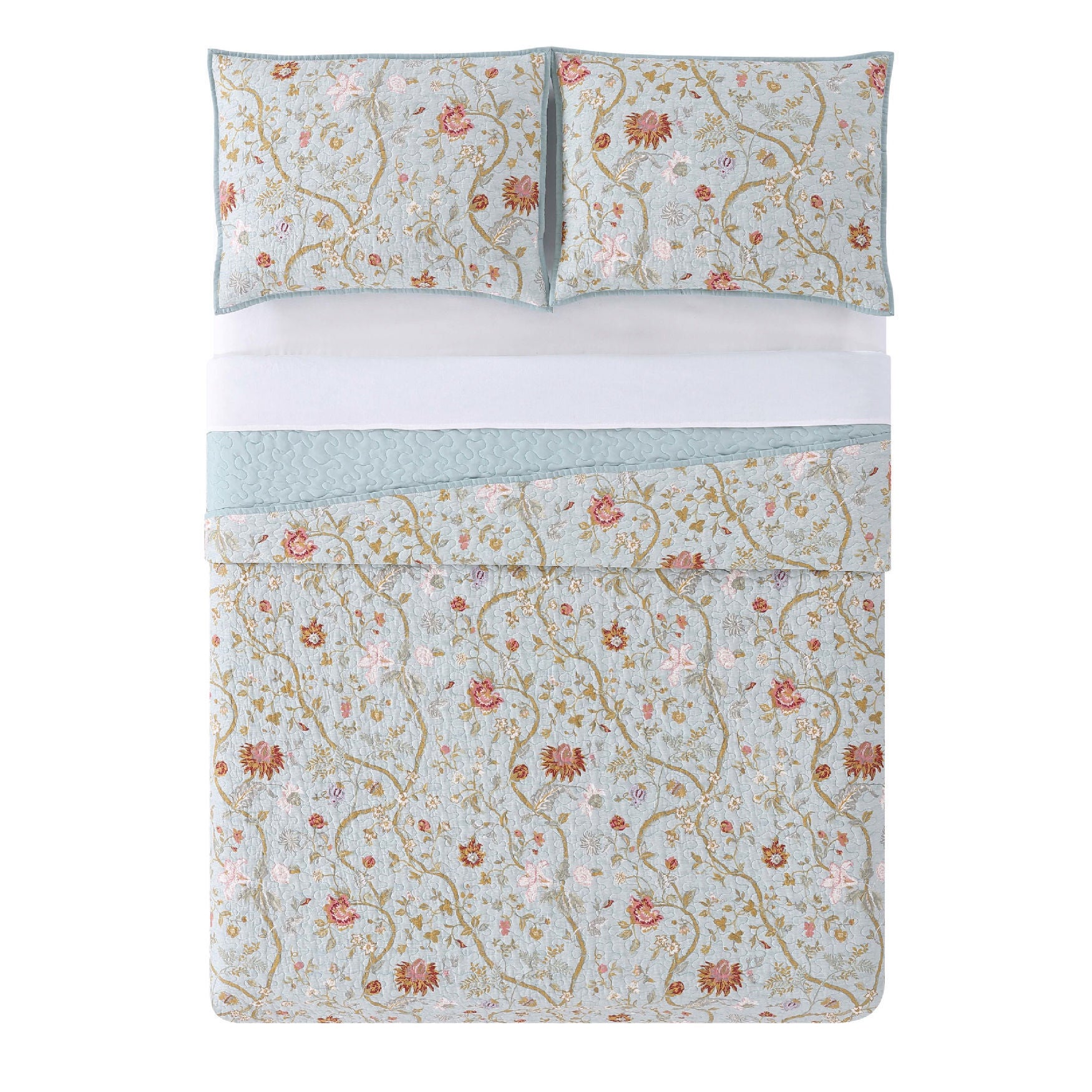 Style 212 Bedford Blue Quilt Set, , alternate image number 2