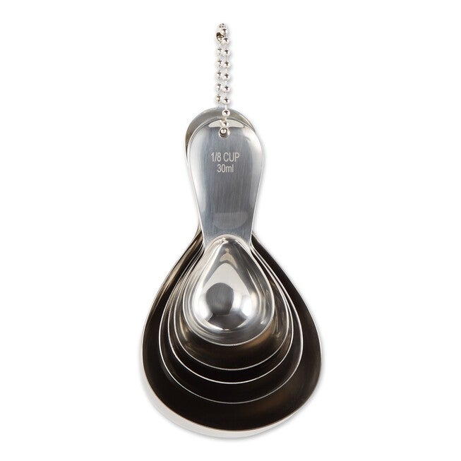 Oval Stainless Steel Measuring Cups, Set 5, , alternate image number 2