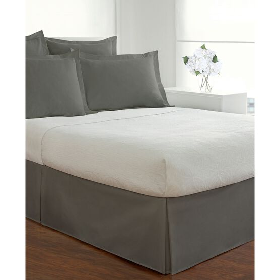 Fresh Ideas Poplin Tailored Bed Skirt, , on-hover image number null