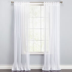 White Sheer Window Curtains