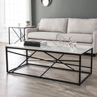 Arendale Faux Marble Cocktail Table, WHITE, hi-res image number null