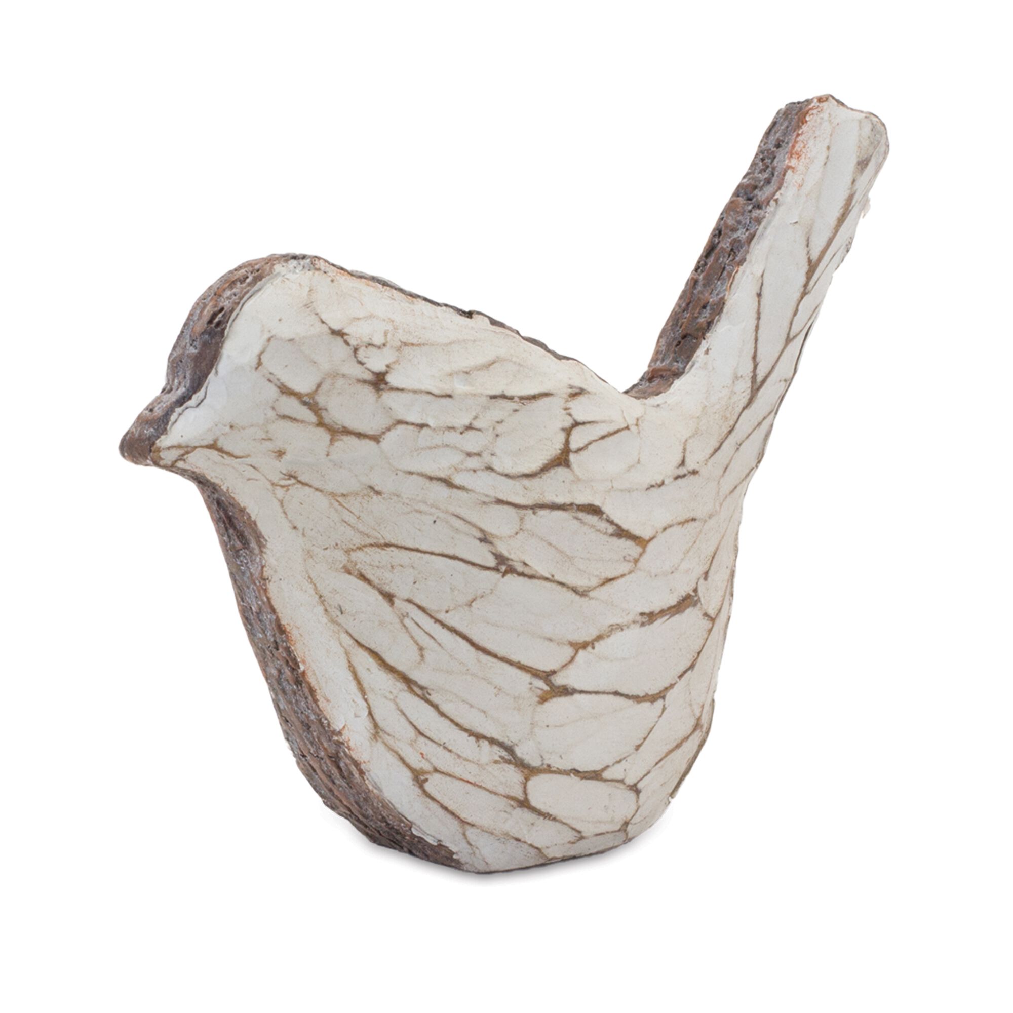 Carved Bird Figurine (Set of 4), CREAM BROWN, alternate image number 2