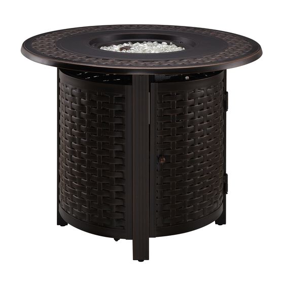 Hendricks Aluminum 34" Round LPG Fire Pit, , alternate image number null