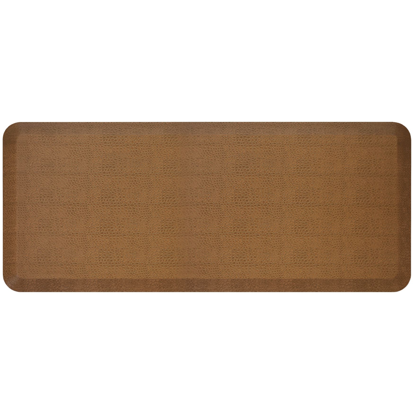 Stylish NewLife by GelPro Designer Comfort Kitchen Mat 20x48, Caramel