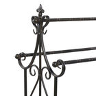 Black Vintage Metal Towel Rack, 41 x 28, , alternate image number null