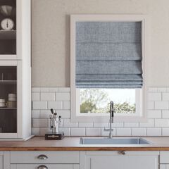 Sun Zero™ Somerton Textured 100% Blackout Cordless Roman Shade