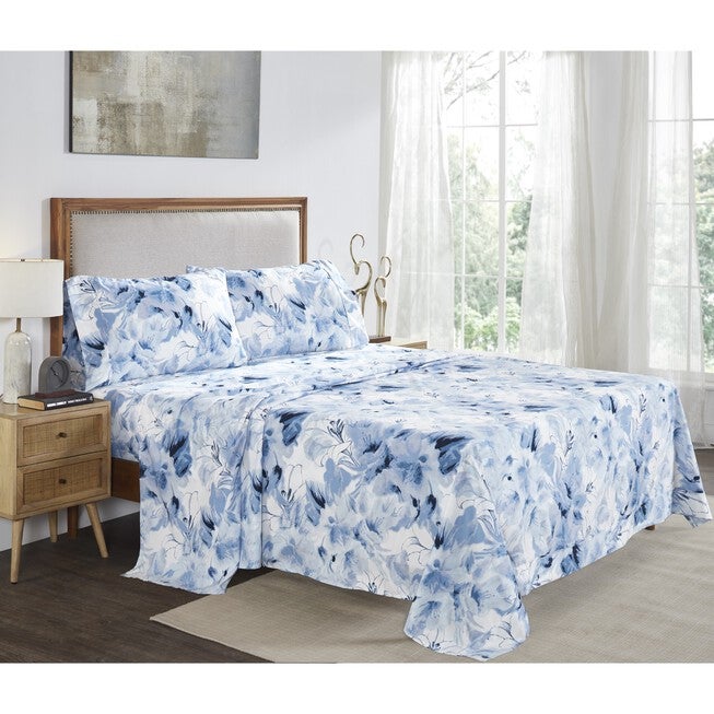 Rosalia Collection 100% Microfiber Nautical Bedsheet Set, , on-hover image number 1