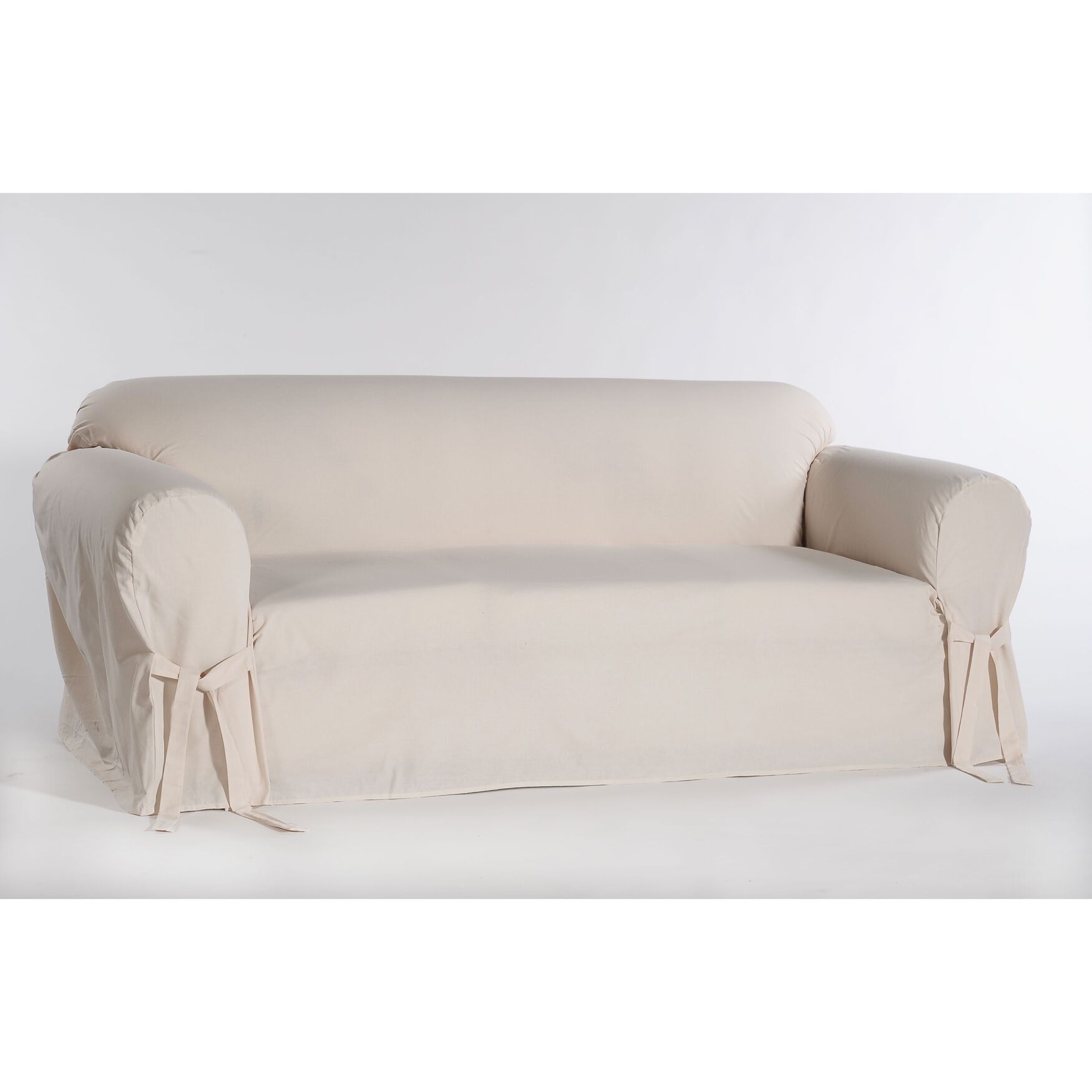 Twill 1-Pc. Slipcover , NATURAL, hi-res image number 0