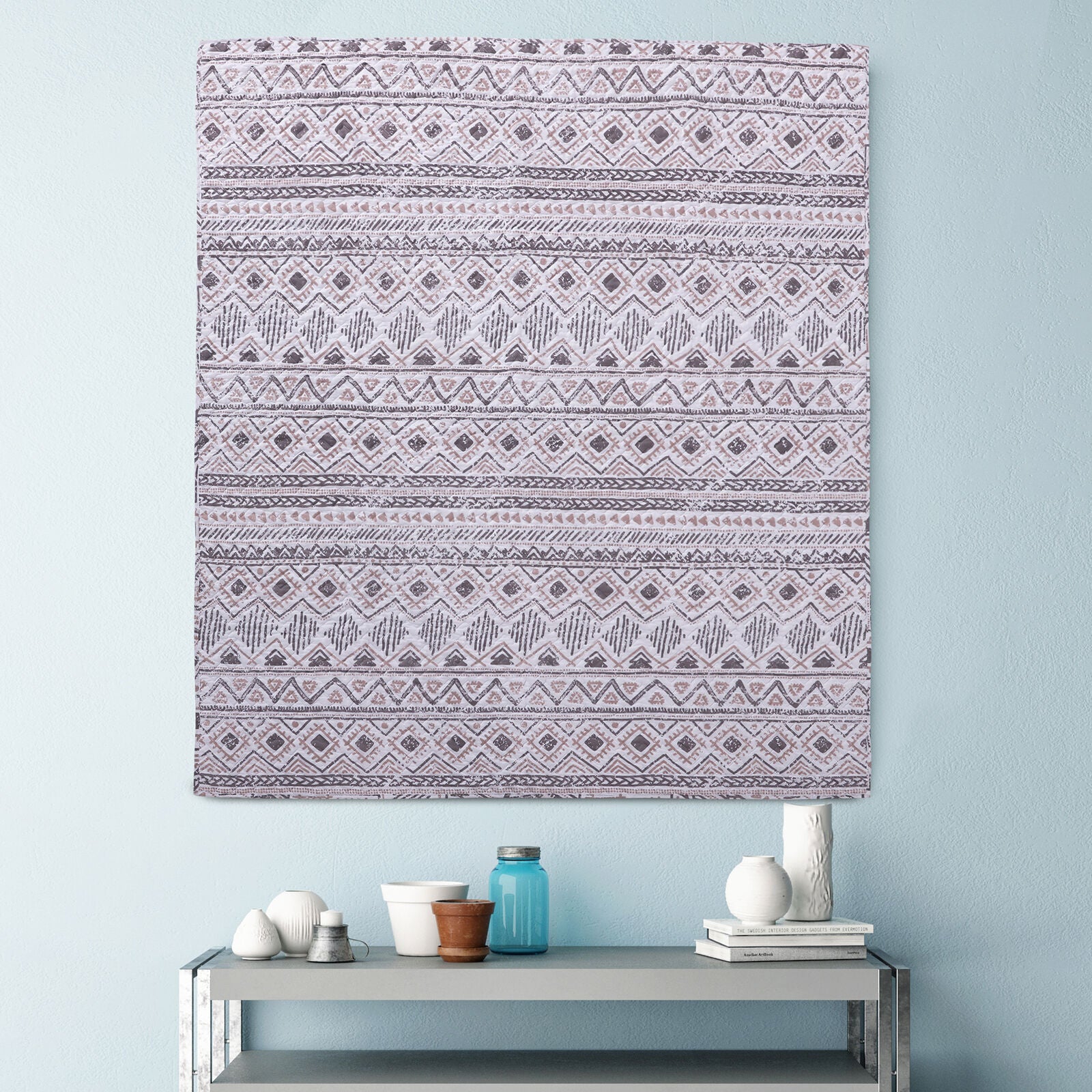 Denmark Quilted Throw Blanket, MULTI, alternate image number 3
