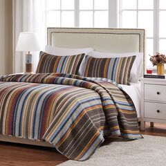 Durango Rustic Stripes 100% Cotton Quilt Set