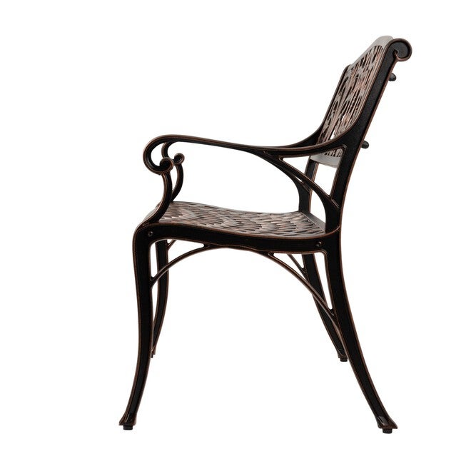 Decatur Cast-Aluminum Patio Bench, , alternate image number null