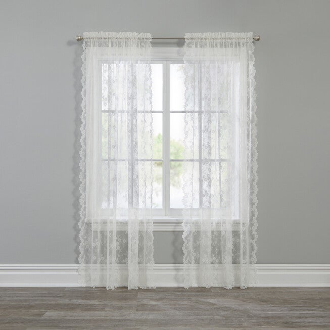 Petite Fleur Lace Panel, IVORY, hi-res image number 0