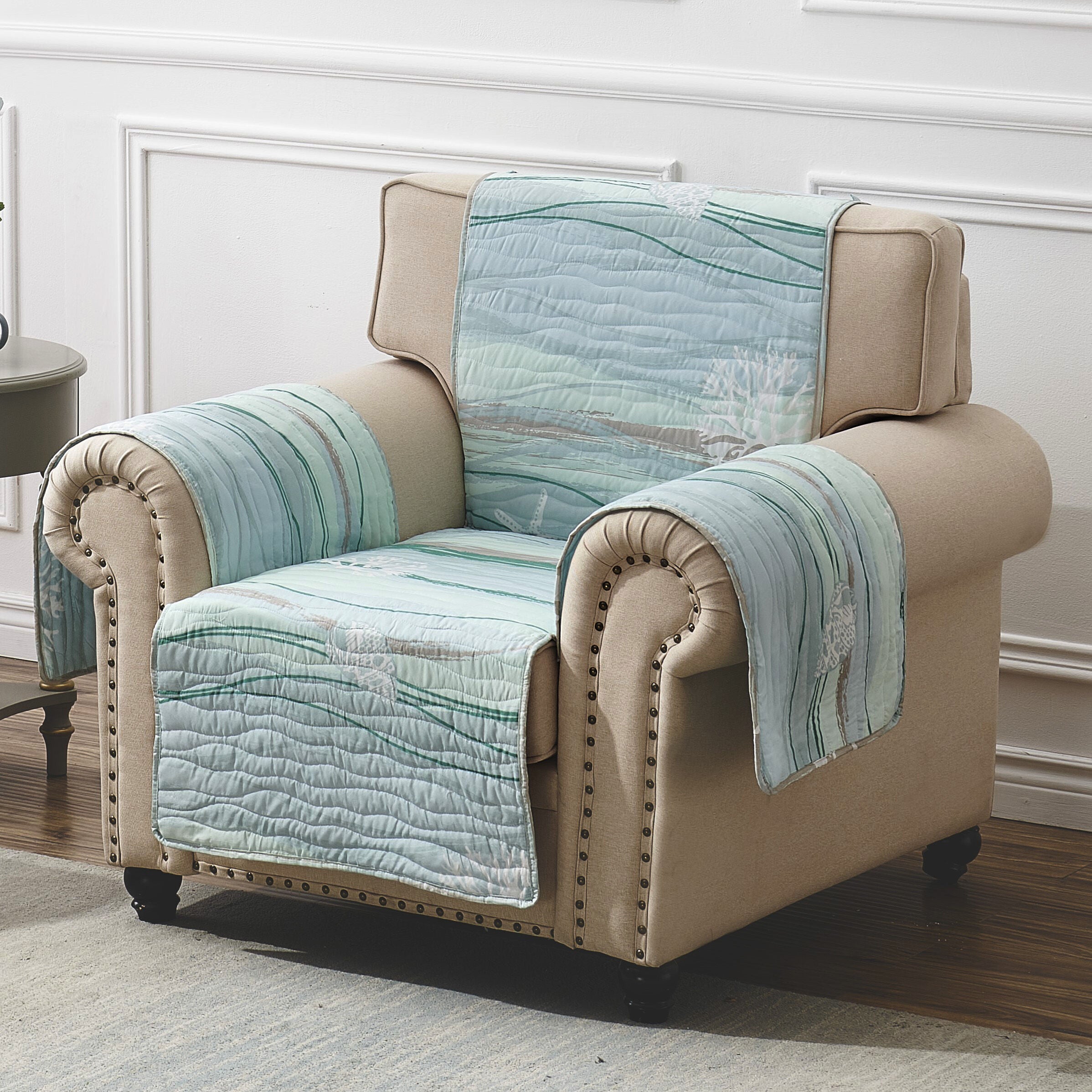 Maui Arm Chair Quilted Furniture Protector, MULTI, on-hover image number 1