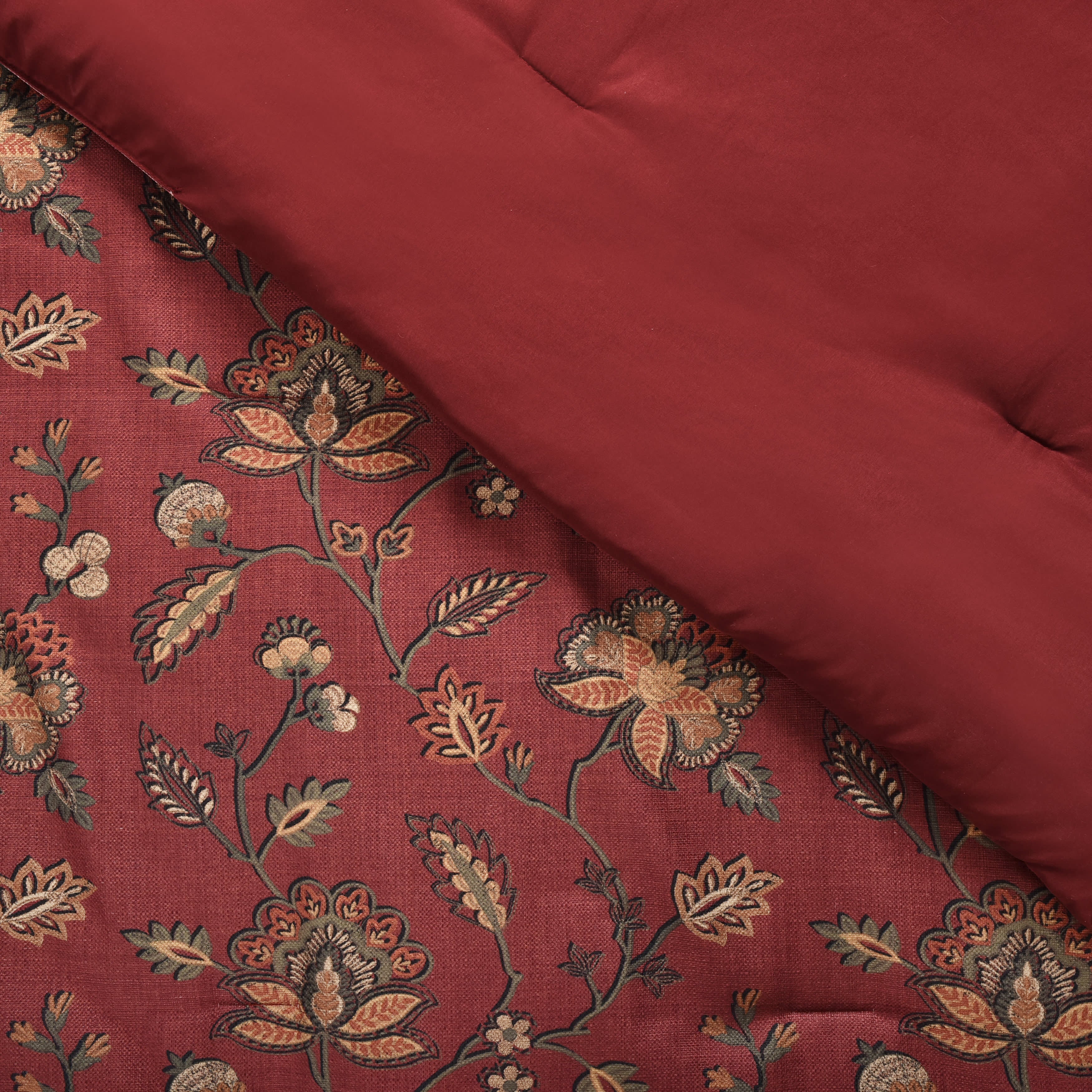 Bari 3 Piece Comforter Set, RED, alternate image number 2
