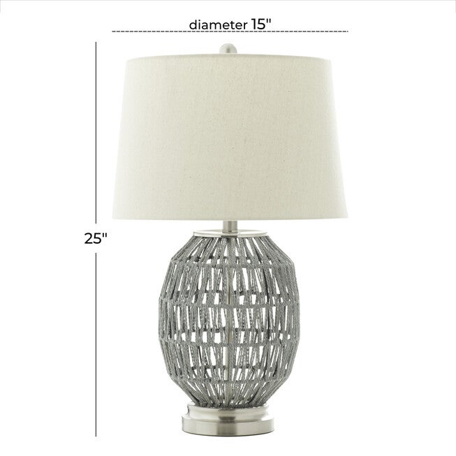 Grey Coastal Table Lamp, , alternate image number null