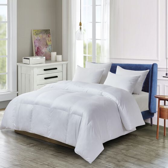 Pet Agree Basic 100% Cotton Allergens Free Down Alternative Comforter, WHITE, hi-res image number null
