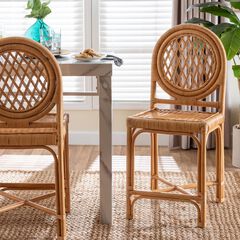 Oxford Natural Rattan Counter Stool