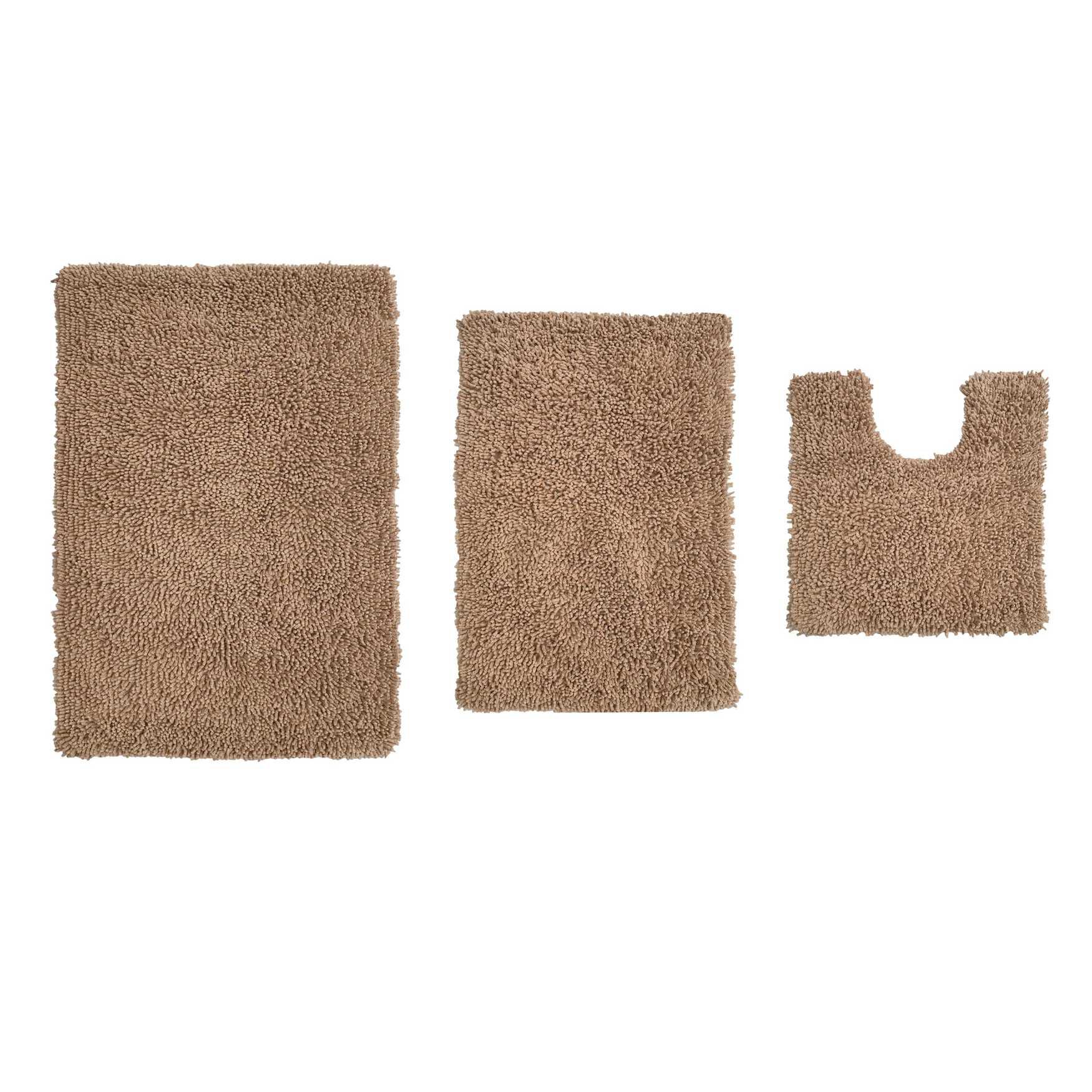 Fantasia 3 Piece Set Bath Rug Collection, LINEN, hi-res image number 0