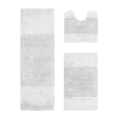 Granada Collection 100% Cotton 3 Piece (20" X 20" | 21" X 34" | 20" X 60") Bath Rug Set