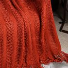 Battilo Home Solid Knit Mesh Tassels Throw Blanket Super Soft Warm Multi Color, 51" x 79", , on-hover image number 1