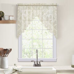 Limoges Sheer Rod Pocket Swag Valance Set