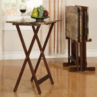 Jasper Tray Table Set Faux Marble, MARBLE BROWN, hi-res image number null
