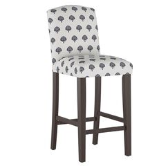 Block Paisley Camel Back Barstool