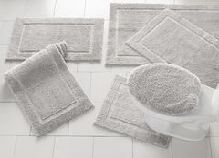 Grey Cotton Bath Rugs
