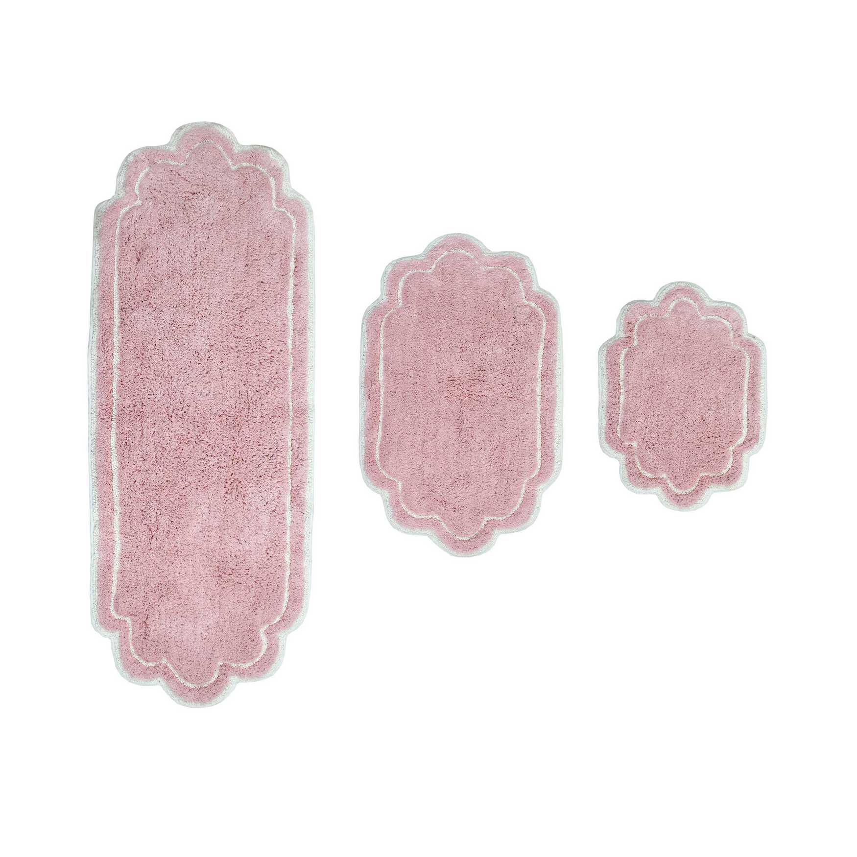 Allure 3pc Bath Rug Collection, PINK, hi-res image number 0