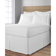 Space Maker Extra-Long 21" Drop Length White Bed Skirt