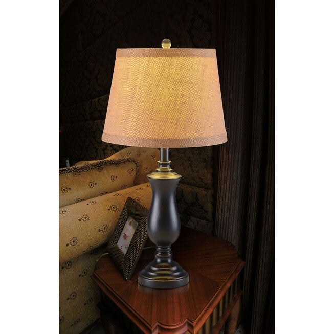 Black Resin 26 inches Table Lamp, , on-hover image number null