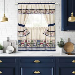 Bon Appetit - Printed Cottage Window Curtain Set