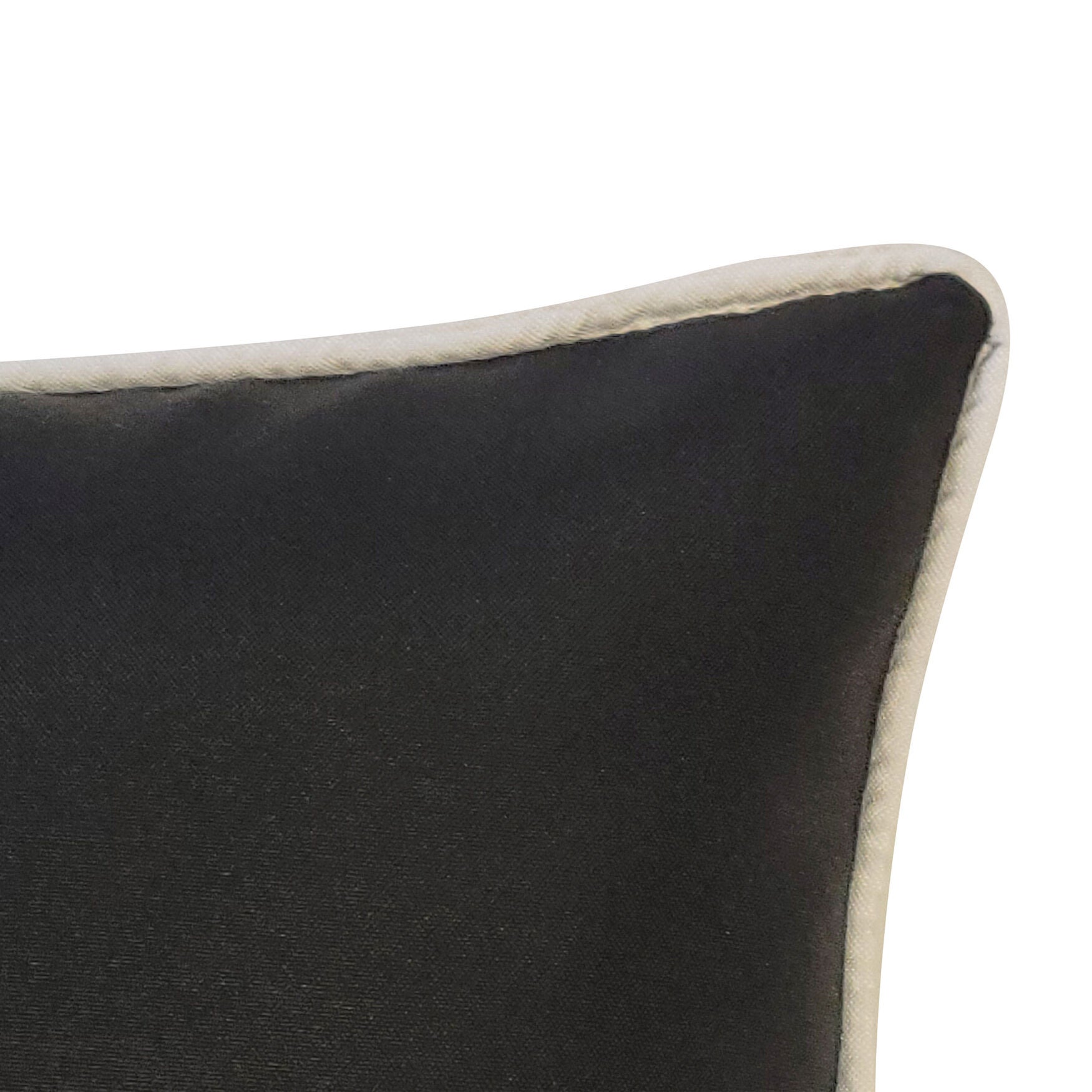 Indoor/Outdoor Arabasque Embroidered Decorative Throw Pillow 12X18, Black, , alternate image number 7