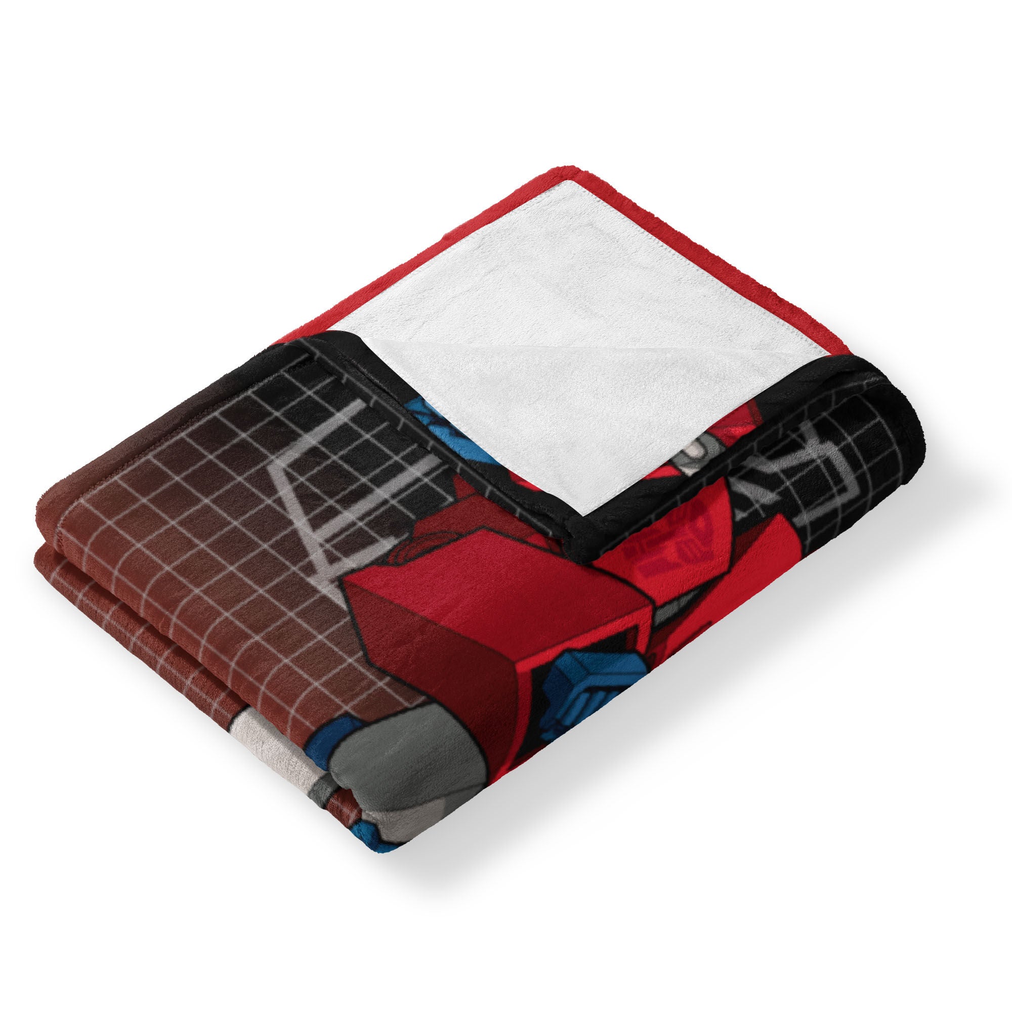 Hasbro Transformers G1 Grid Optimus Prime Silk Touch Throw Blanket 50X60 Inches, RED, alternate image number 3