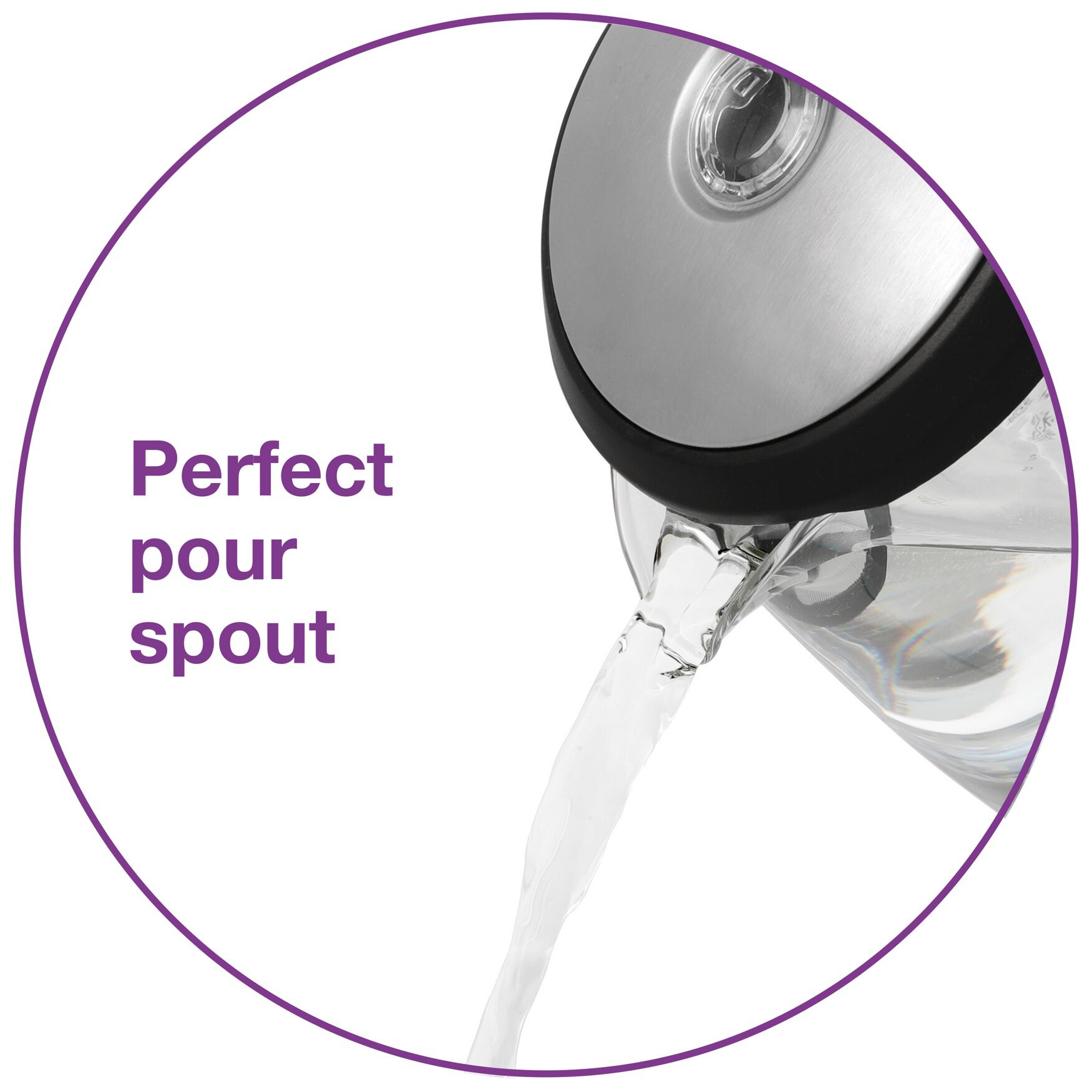 Salton&reg; Compact Cordless Electric Glass Kettle, , alternate image number 4