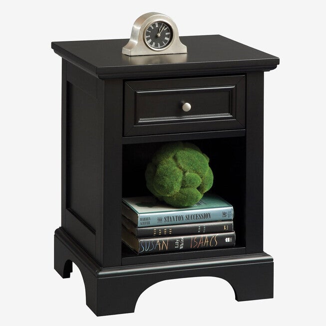 Bedford Black Night Stand, BLACK, hi-res image number null