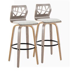 Folia 30" Fixed-Height Barstool - Set Of 2