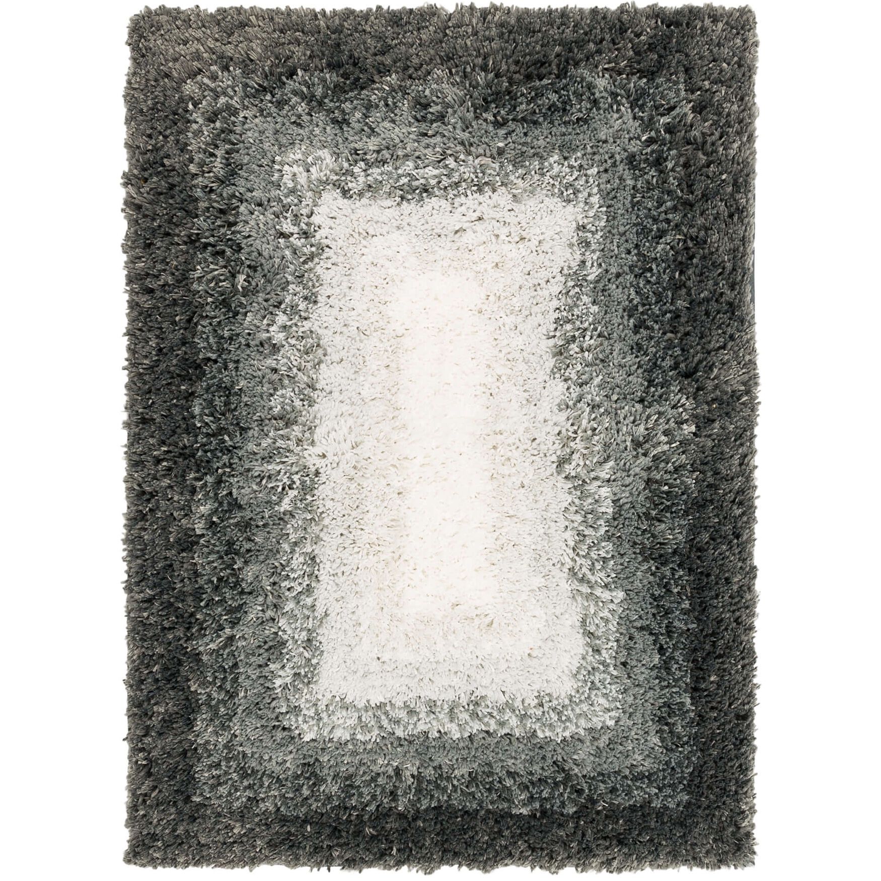 Ombre Border Bath Rug, PEWTER, hi-res image number 0
