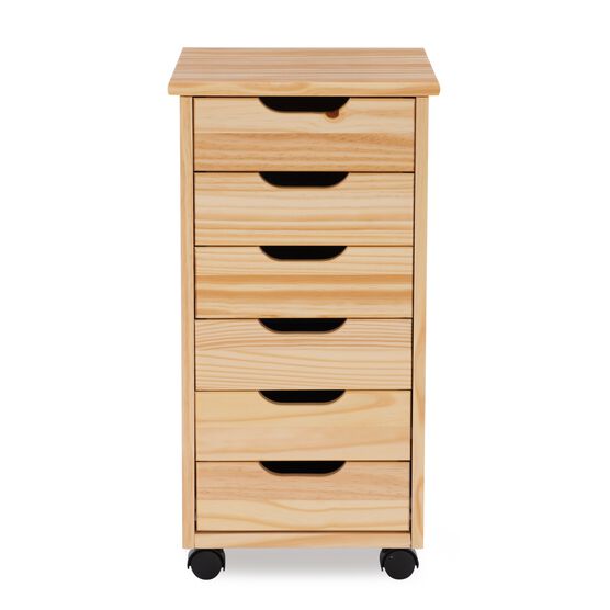 Croghan Six Drawer Rolling Storage Cart, , alternate image number null