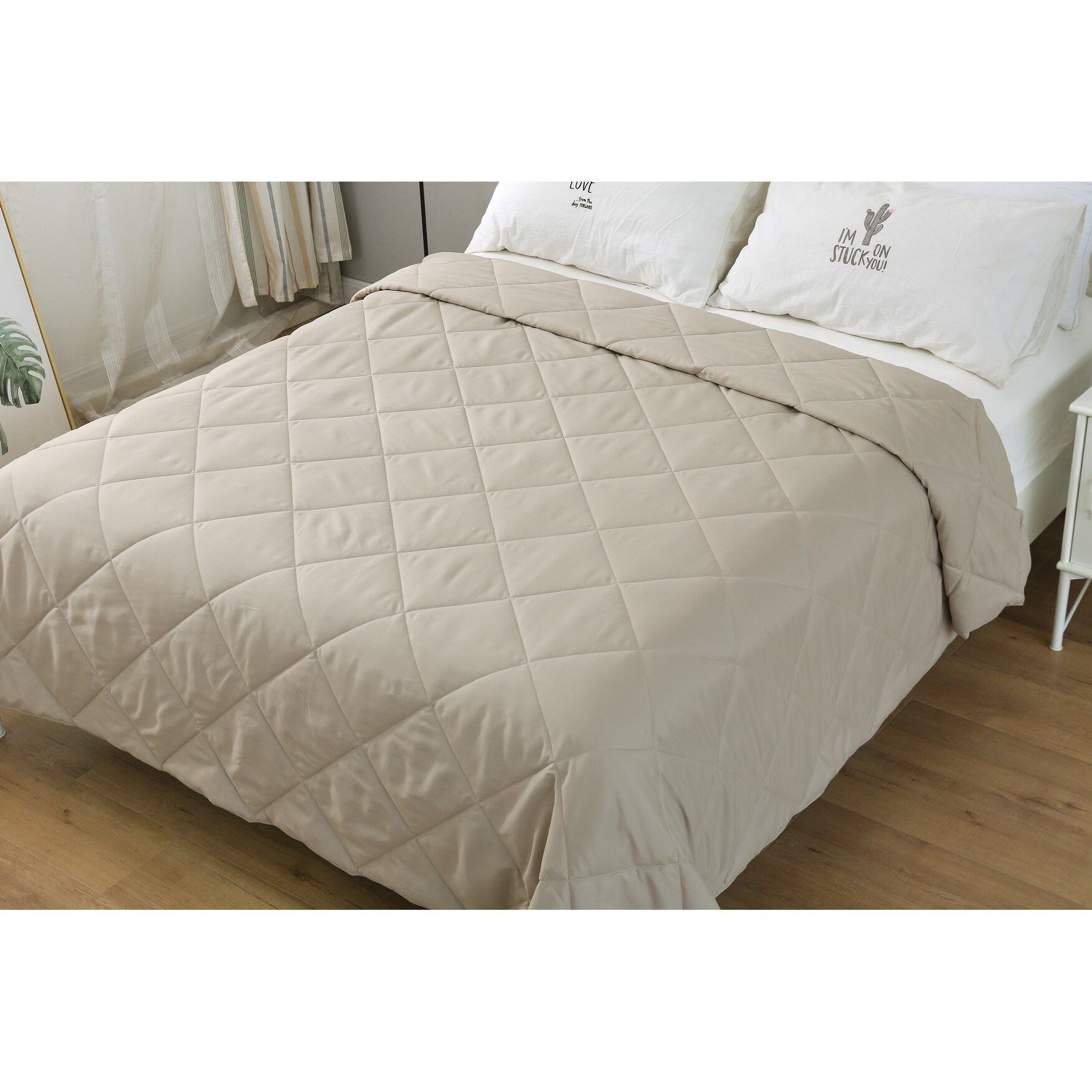 Nano Feather Blanket, Tan, , on-hover image number 1