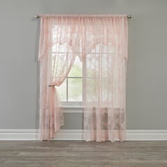 Ella Floral Lace Panel with Attached Valance