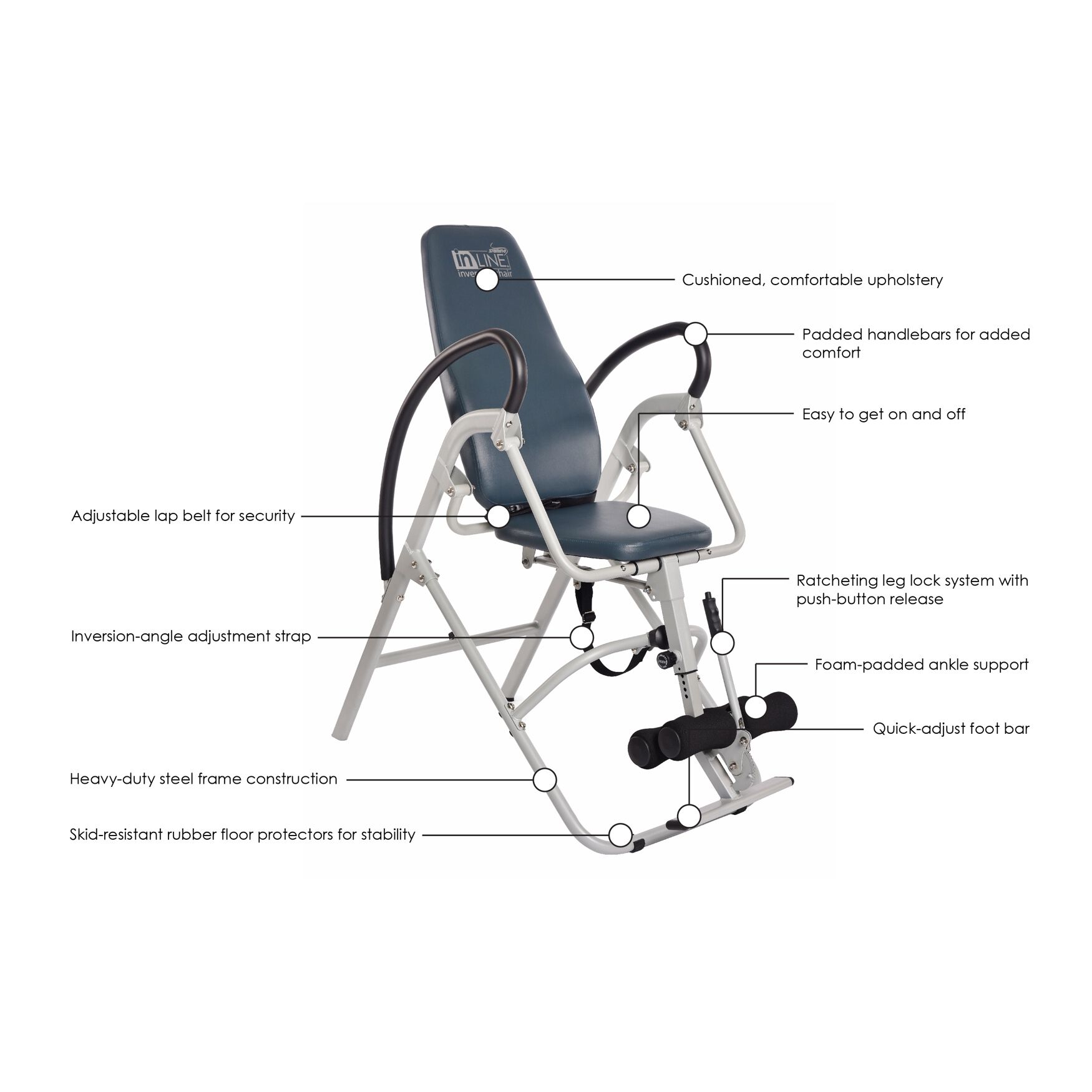 Stamina InLine Inversion Chair, , alternate image number 3