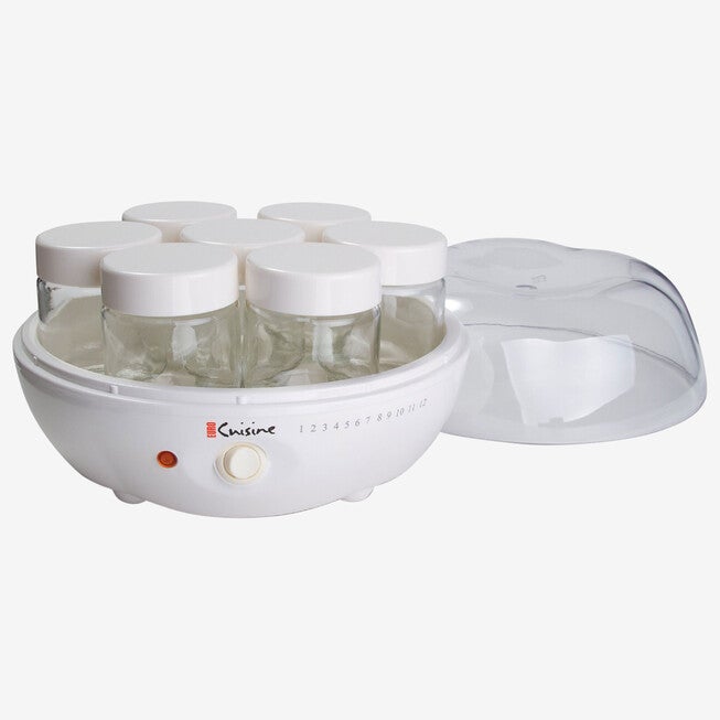 Euro Cuisine Electric Yogurt Maker with 7 Glass Jars, , alternate image number 4