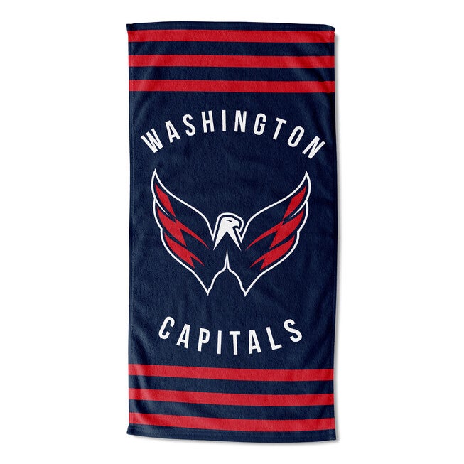 Capitals Stripes Beach Towel, MULTI, hi-res image number 0