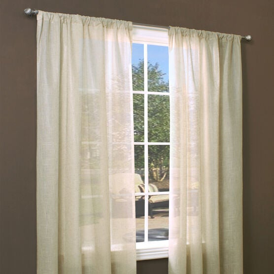 Weathervane Rod Pocket Panel, LINEN, hi-res image number null