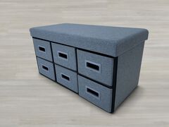 6-Drawer Storage Ottoman
