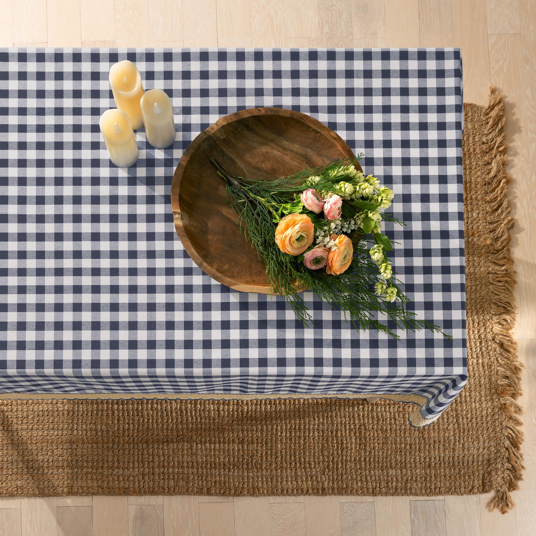 Buffalo Check Tablecloth - 60-in x 84-in, , alternate image number 12